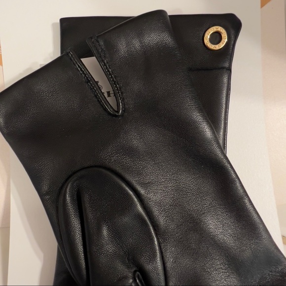 NWT Authentic Coach 100% Sheep Leather Gloves Sz 8 - Picture 4 of 9